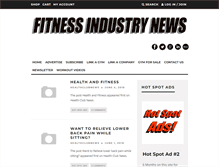 Tablet Screenshot of fitnessindustrynews.net